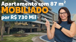 ❌vendido Apartamento de 2 quartos por R 730 Mil mobiliado no Bessa em João Pessoa  PB [upl. by Eelidnarb]