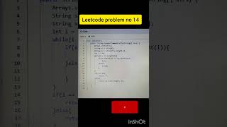 Longest common prefix  Leetcode problem solving leetcode java shots [upl. by Haet]