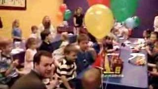 Tylers Birthday Party at Pump it up Singing Happy Bday [upl. by Llennyl]