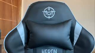 Cadeira Gamer TGT Heron TC Preto e Cinza TGTHRTCBL02 [upl. by Ahsirpac]