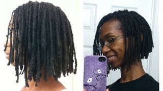 How to cut locs into a layered Aline bob [upl. by Bazil]