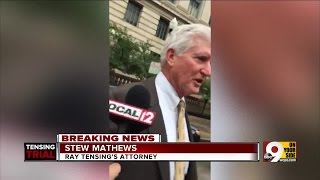 Ray Tensings attorney Stew Mathews comments on mistrial [upl. by Eeldivad]