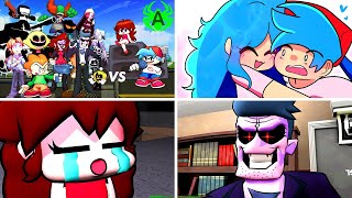 Best Friday Night Funkin Animations On YouTube32 BF  GF Vs Everyone [upl. by Anigar]