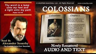 51  Book of Colossians  Read by Alexander Scourby  AUDIO amp TEXT  Free on YouTube  GOD IS LOVE [upl. by Neelram187]