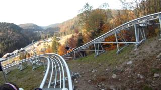 Luge Schlitte Mountain à La Bresse  Vosges 2011  GoPro HD [upl. by Laeno227]