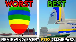 Reviewing EVERY GAMEPASS in PTFS Roblox [upl. by Chem]