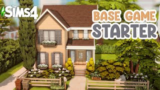 Base Game Family Starter l The Sims 4 Speed Build [upl. by Uyr198]