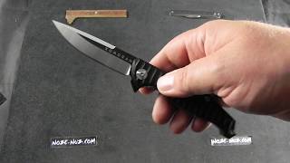 KO024 Komoran Linerlock Black G10 [upl. by Ahsirtap]