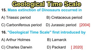 Geological Time Scale  Geological Time Scale in Hindi [upl. by Esilana]