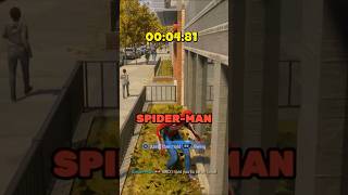 How long does it take to touch grass with Peter in all SpiderMan games videogames spiderman [upl. by Eikkin]