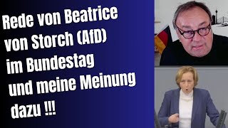 Rede von Beatrice von Storch AfD und meine Meinung dazu [upl. by Yesteb]