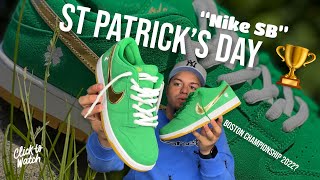 Celtics Championship Sneaker Nike SB Dunk Low St Patricks Day 2022 Review On Foot Look [upl. by Sset]