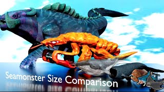 Sea Monsters 3D Size Comparison 2024  Bloop vs Whales [upl. by Sapphira]