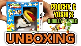 Poochy and Yoshis Woolly World with Poochy Amiibo 3DS Unboxing [upl. by Kendall564]