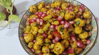 Makhana Chaat Recipe  Phool Makhana Recipe  Healthy Makhana Recipe  Healthy Chaat Recipe [upl. by Nick]