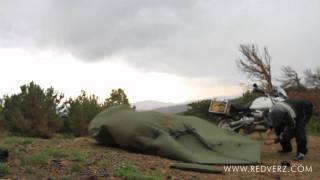 Setting Up a Redverz Tent in a Mountain Storm Redverzcom [upl. by Euridice]