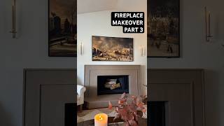 FIREPLACE MAKEOVER 🔥 Part 3 fireplace diy falldecor interiordesign home shorts trending [upl. by Beal312]