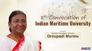 🔴LIVE  8th Convocation of Indian Maritime University Chennai [upl. by Lupee]