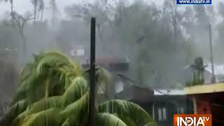 Powerful typhoon lashes Philippines killing at least 10 [upl. by Ognimod959]