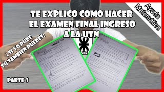 EXAMEN DE INGRESO UTN resuelto parte 1  Ayuda Matemática [upl. by Aenet]