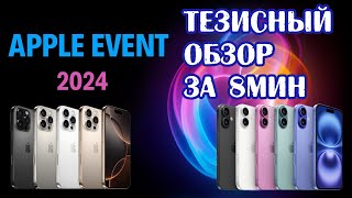 ПРЕЗЕНТАЦИЯ ЭПЛ за 8 минут  СЛАЙДШОУ  iPhone 16 PRO  watch series 10  AirPods 4   event 2024 [upl. by Obadiah155]