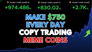 Make 750 Every Day Copy Trading Meme Coin Crypto Traders Simple Telegram Bot [upl. by Lumbard122]