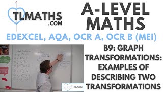 ALevel Maths B922 Graph Transformations Examples of Describing Two Transformations [upl. by Oreste]