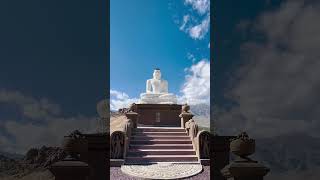 MahabodhiShrilankan style Buddha statue embodiment of compassion Devachan Leh Ladakh India [upl. by Ahsenre]