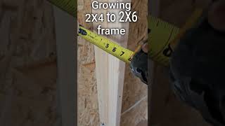 Growing Old 2X4 Framing To 2x6 With This [upl. by Viv]