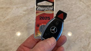 Mercedes Remote Key Fob Battery Replacement [upl. by Alyahc]