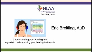 Understanding Your Audiogram Erik Breitling Au D [upl. by Inge]