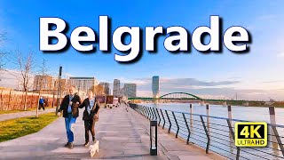 Belgrade Serbia 🇷🇸 Walking Tour 4K  Belgrade Waterfront Promenade [upl. by Rramo]