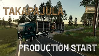 STARTING THE PRODUCTION l FS22 l FORESTRY TIMELAPSE l TAKAPAJULA l E02 [upl. by Ag]