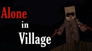 Never stay in an abandoned village ALONE Minecraft Creepypasta [upl. by Sissie]