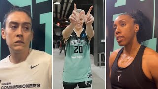 New York Liberty Breanna Stewart Kayla ThorntonNyara Sabally amp Fiebich on Libertys Win Over Sky [upl. by Connett]