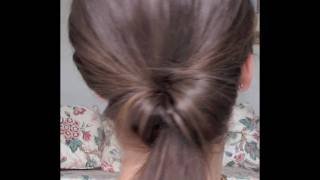 A Twist In the Pony New Way To Do The Do Twisted Ponytail Hair Tutorial For Straight Hair [upl. by Durham]