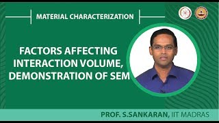 Factors affecting Interaction volume Demonstration of SEM [upl. by Hare]