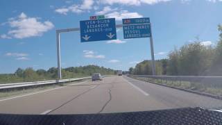 France by Autoroute  Langres  A5 onto A31 for Dijon [upl. by Doralia]