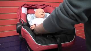 Britax BSafe Car Seat Learn to correctly place and buckle child into car seat [upl. by Florencia85]