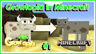 Growtopia but its MINECRAFT  Minecraft Growtopia Edition 1 [upl. by Juliano814]