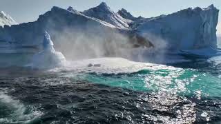 INCREDIBLE COLLAPSE TRIGGERED BY GLACIER CALVING  South America Chile November 20 2024 [upl. by Iman]