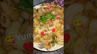 😋♥️🔥Indian style red sauce pasta recipeshorts recipefoodcookinggaurviart💕ytviral [upl. by Derfla175]