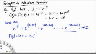 MH2801 Examples of Multivalued Functions [upl. by Semyaj606]