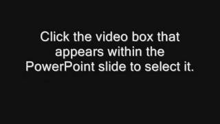 How to Embed a Video in PowerPoint 2007 [upl. by Neliac888]