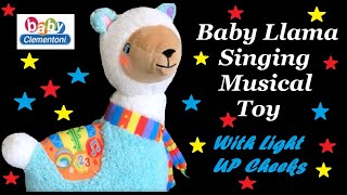 Baby Clementoni Llama Singing Musical Toy with Light Up Cheeks [upl. by Anidam]