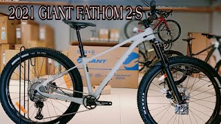 Unboxing  Assemble  2021 GIANT FATHOM 2 S CONCRETE [upl. by Ahsenyt613]