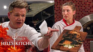 Burned Pizza Enrages Chef Ramsay As The Blue Team Elects A New Leader  Hells Kitchen [upl. by Erreip67]