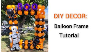 How to make a balloon frame for photos [upl. by Akelam446]