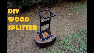 DIY Kindling Cracker  Log Splitter from Rebar [upl. by Marchelle]