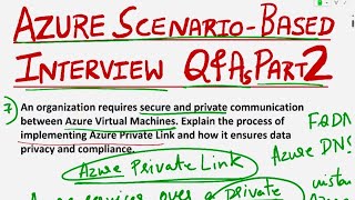 Azure Interview Questions and Answers Part 2  Azure ScenarioBased Interview Questions and Answers [upl. by Halonna]